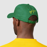 Ayrton Senna Logo Baseball Cap Hat - Green - Official Merchandise