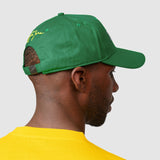 Ayrton Senna Logo Baseball Cap Hat - Green - Official Merchandise
