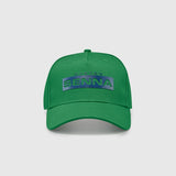 Ayrton Senna Logo Baseball Cap Hat - Green - Official Merchandise
