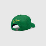 Ayrton Senna Logo Baseball Cap Hat - Green - Official Merchandise
