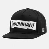 Hoonigan Censor Bar 10CB Snapback Flat Brim Baseball Cap - Black