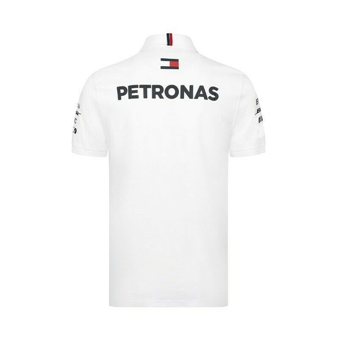 Polo Mercedes AMG Petronas F1 Team sponsor 2019 white – F1Monza