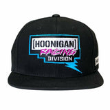 Hoonigan Racing Division KB19 HRD Snapback Flat Brim Cap - Black