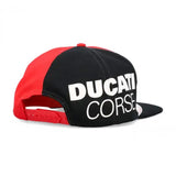 2023 Ducati Corse Racing Flat Brim Adult Cap- RED - Official Licensed Ducati Corse Merchandise