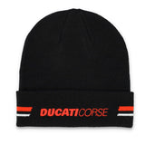 Ducati Corse Racing Beanie Hat - BLACK - Official Licensed Ducati Corse Merchandise