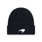 McLaren F1 Lifestyle Seasonal Colour Cuff Beanie Hat - Black - Genuine Mclaren F1 Merchandise