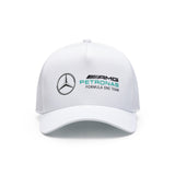 2022 Mercedes AMG Petronas F1 Team Adult Racer Baseball Hat Cap - White - Official Licensed Mercedes AMG Petronas Motorsport Merchandise