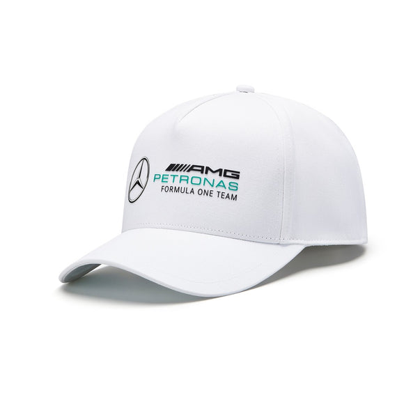 2022 Mercedes AMG Petronas F1 Team Adult Racer Baseball Hat Cap - White - Official Licensed Mercedes AMG Petronas Motorsport Merchandise