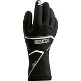 Sparco CRW Neoprene Winter Kart Gloves for Wet Rain Use - Black
