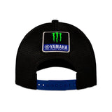 Valentino Rossi VR46 Yamaha Black Collection Mid Visor Cap - Black - Official Licensed Merchandise