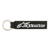 Alpinestars Horizontal Keyfob Keyring - Black - Genuine Alpinestars Product