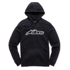 Alpinestars Blaze Fleece Hoodie - Black / White - Genuine Alpinestars Product