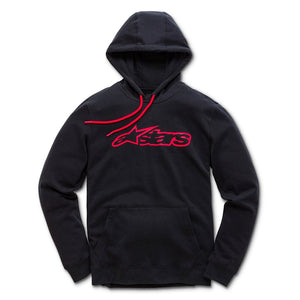 Alpinestars Blaze Fleece Hoodie - Black / Red - Genuine Alpinestars Product