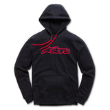Alpinestars Blaze Fleece Hoodie - Black / Red - Genuine Alpinestars Product