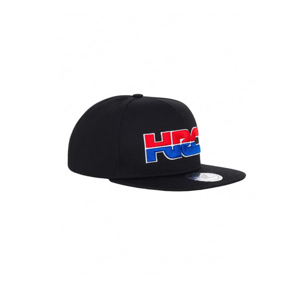 2020 NEW Honda Team HRC Flat Brim Cap - Black - Official Licensed Honda HRC Merchandise