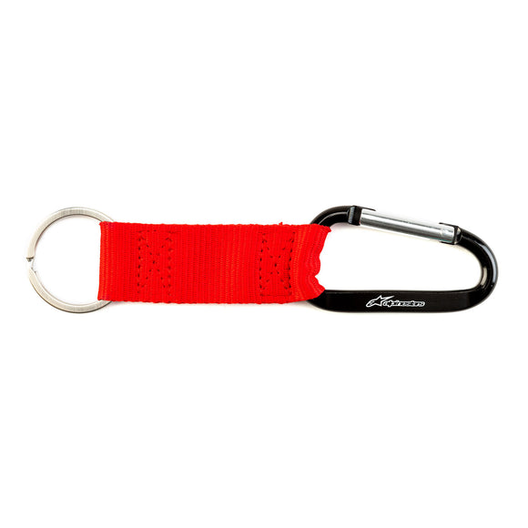 Alpinestars Snap Hook Keyfob Keyring - Red - Genuine Alpinestars Product