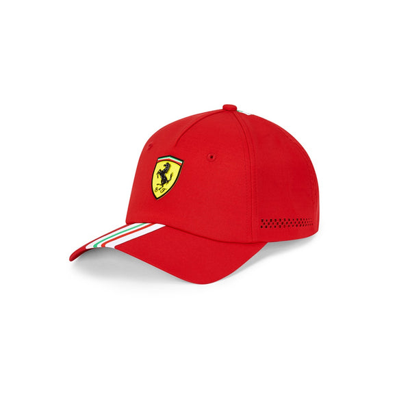 Scuderia Ferrari F1™ Italian Flag Baseball Cap Hat - RED - Official Licensed Fan Wear