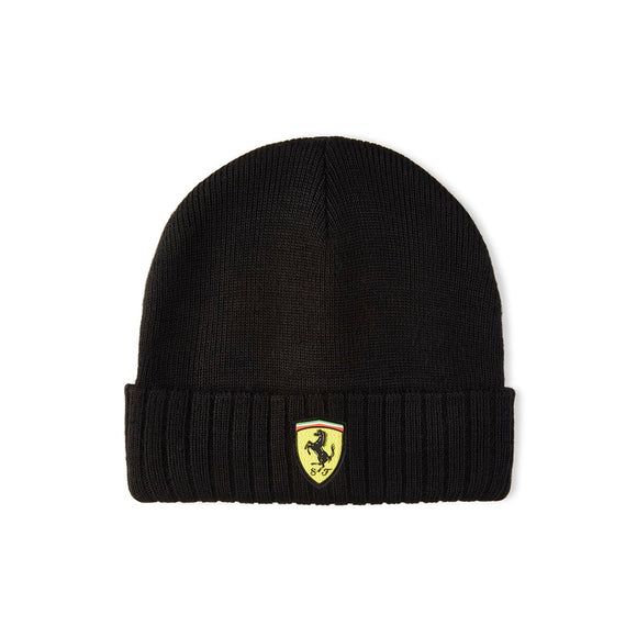 NEW 2020 Scuderia Ferrari F1 Adult Beanie Hat - BLACK - Official Licensed Fan Wear