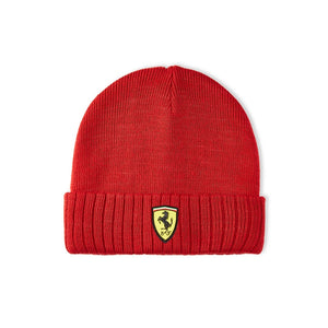 NEW 2020 Scuderia Ferrari F1 Adult Beanie Hat - RED - Official Licensed Fan Wear