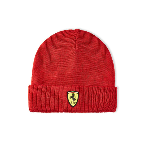 NEW 2020 Scuderia Ferrari F1 Adult Beanie Hat - RED - Official Licensed Fan Wear