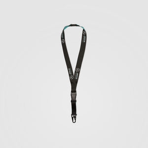 Mercedes AMG Petronas F1 2020 Carabiner Lanyard - BLACK - Official Licensed Mercedes AMG Petronas Merchandise