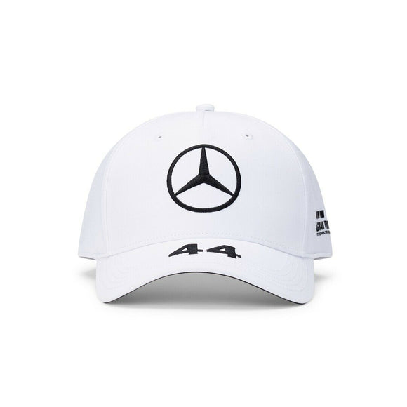 2020 Mercedes AMG Petronas F1 Team Lewis Hamilton KIDS Baseball Hat Cap - WHITE - Official Licensed Mercedes AMG Petronas Motorsport Merchandise