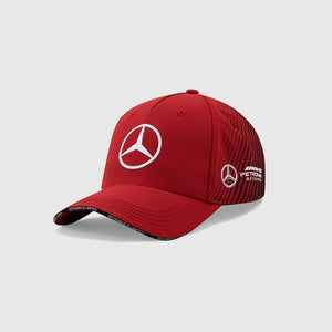 2021 Mercedes AMG Petronas F1 Special Edition Team Baseball Hat Cap - Black / Red- Official Licensed Mercedes AMG Petronas Motorsport Merchandise