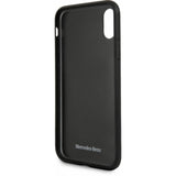 Official Licensed Mercedes-Benz Leather Design Case – Crystal Grey – for iPhone X / XS