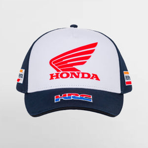 2020 NEW Honda Team HRC Repsol Baseball Cap - White / Blue - Official Licensed Honda HRC Repsol Merchandise