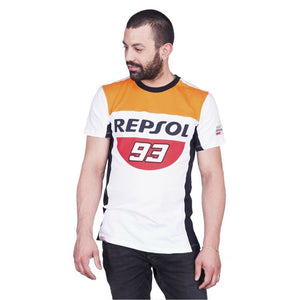 Marc Marquez #93 MotoGP Repsol Team T-Shirt - White - Official Licensed Marc Marquez #93 Merchandise