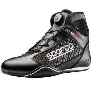 Sparco Omega KB-6 Water Proof Kart Track Mid Hi Top Boots - Black - Get FNKD - Licenced Automotive Apparel & Accessories