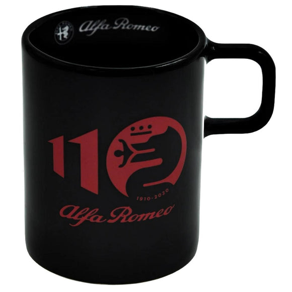 Alfa Romeo 110th Anniversary Lifestyle Mug - Black - Official Merchandise