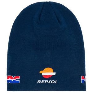 Honda HRC Repsol MotoGP Beanie Hat - Navy Blue - Official Licensed Honda HRC Repsol Merchandise