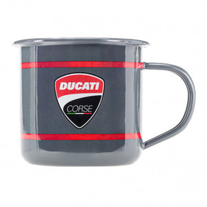 Ducati Corse Racing MotoGP Logo Mug - Anthracite - Official Licensed Ducati Corse Merchandise