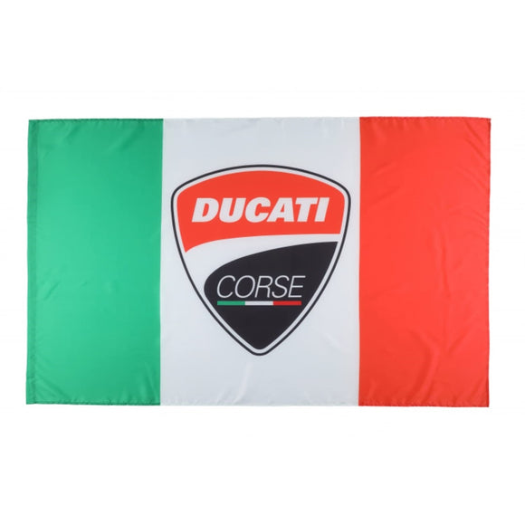 2022 Ducati Corse Italian Flag (140x90cm) - Official Licensed Ducati Corse Merchandise