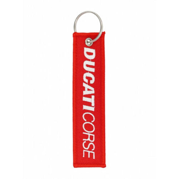 2022 Ducati Corse Fabric Keyring - Official Licensed Ducati Corse Merchandise