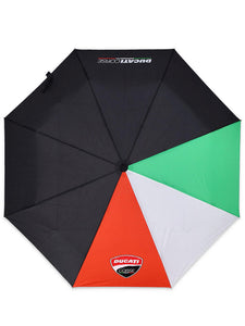 2022 Ducati Corse Foldable Italian Flag Umbrella - Official Licensed Ducati Corse Merchandise