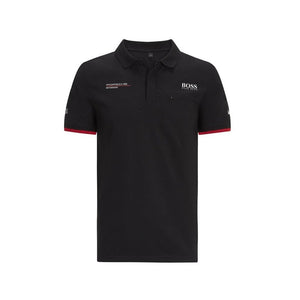 Porsche Motorsport Men’s Team Polo Shirt - BLACK OR WHITE - Official Licensed Replica Team Wear