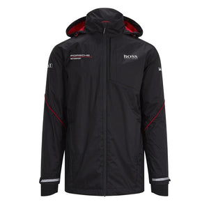 Porsche Motorsport Unisex Team Rain Jacket Black - Official Licensed Replica Team Wear