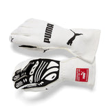 Puma Race Wear Super Light Weight GT7 FIA Approved Gloves - Black / Red / White - Official Puma Race Wear