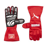 Puma Race Wear Super Light Weight GT7 FIA Approved Gloves - Black / Red / White - Official Puma Race Wear