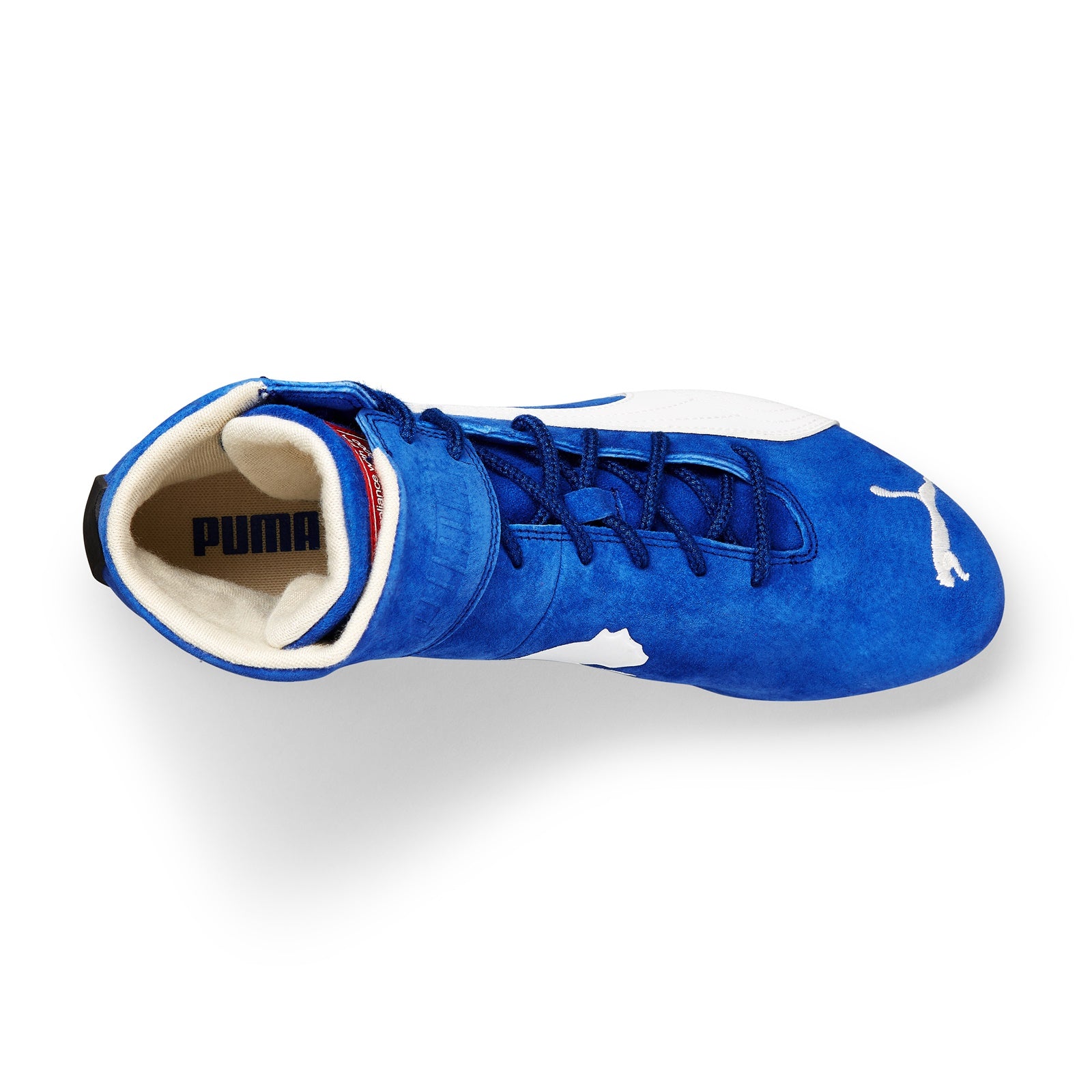 Blue puma race boots clearance