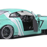 Solido Model 1:18 Scale Liberty Walk Works Type II Nissan R35 GTR - Mint Green - LBUK Official Product
