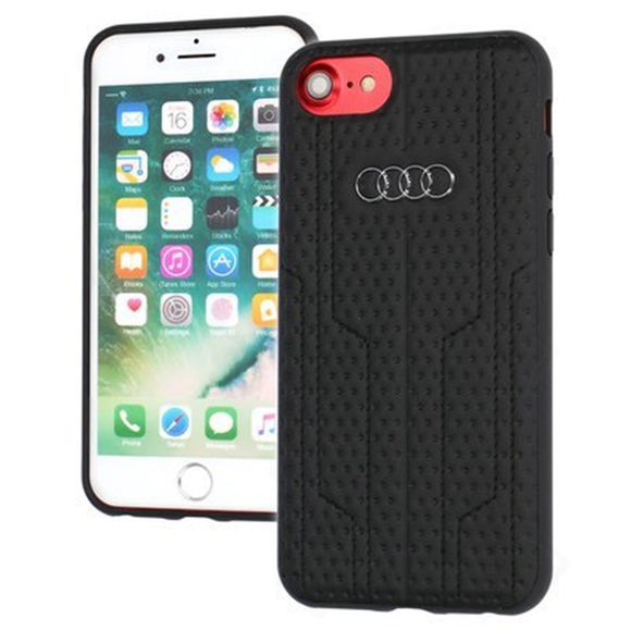 Audi A6 Leather Style Back Cover Case for iPhone 8 / 7 – Black