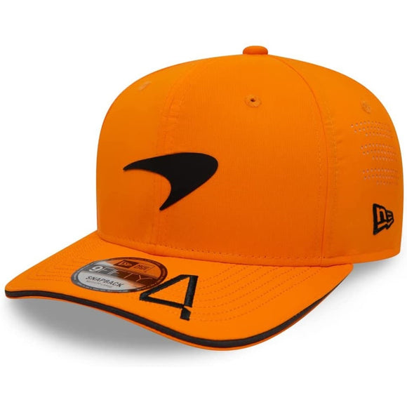 2022 McLaren F1 NEW ERA 9FORTY Replica Lando Norris Cap Hat - YOUTH - PAPAYA ORANGE - Genuine Mclaren F1 Merchandise