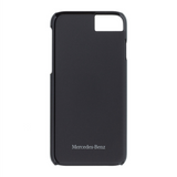 Official Licensed Mercedes-Benz Genuine Leather Hard Back Case Cover – Black – for iPhone 8 / 7 / 6S / 6