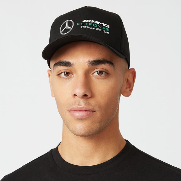 2022 Mercedes AMG Petronas F1 Team Adult Racer Baseball Hat Cap - Black - Official Licensed Mercedes AMG Petronas Motorsport Merchandise