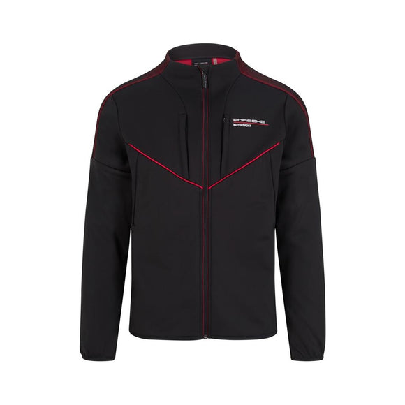 Porsche Motorsport Men’s Soft Shell Jacket - BLACK - Official Licensed Fan Wear
