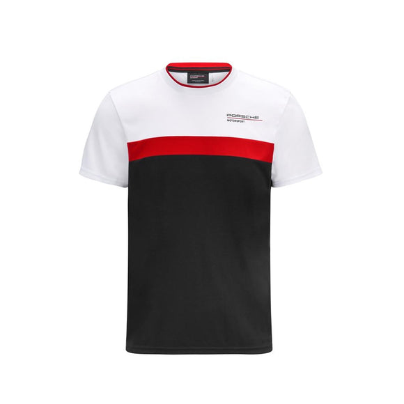 Porsche Motorsport Men’s Colour Block T-Shirt - Official Licensed Fan Wear