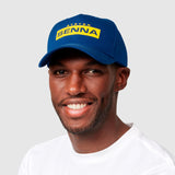 Ayrton Senna Logo Baseball Cap Hat - Blue - Official Merchandise